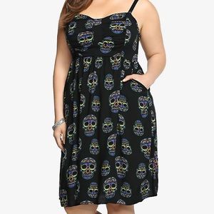 Torrid nwot sugar skull sundress. Size 3